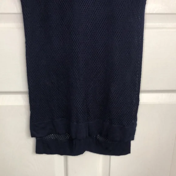 RAG & BONE mesh navy blue scoop neck short sleeve net shirt size SMALL - Picture 8 of 12